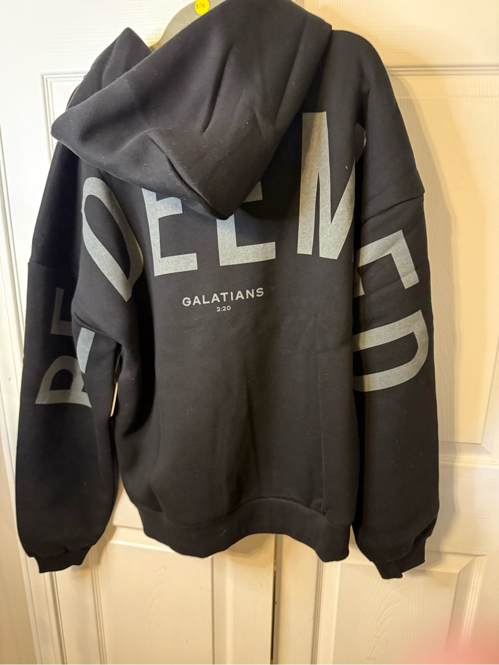 GLO Black Zip-Up Crewneck Hoodie “Redeemed”